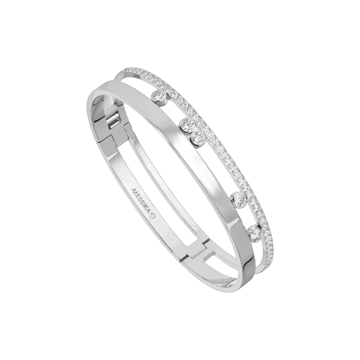 Messika Move Romane 06747-Wg White Gold And Diamond Bracelet