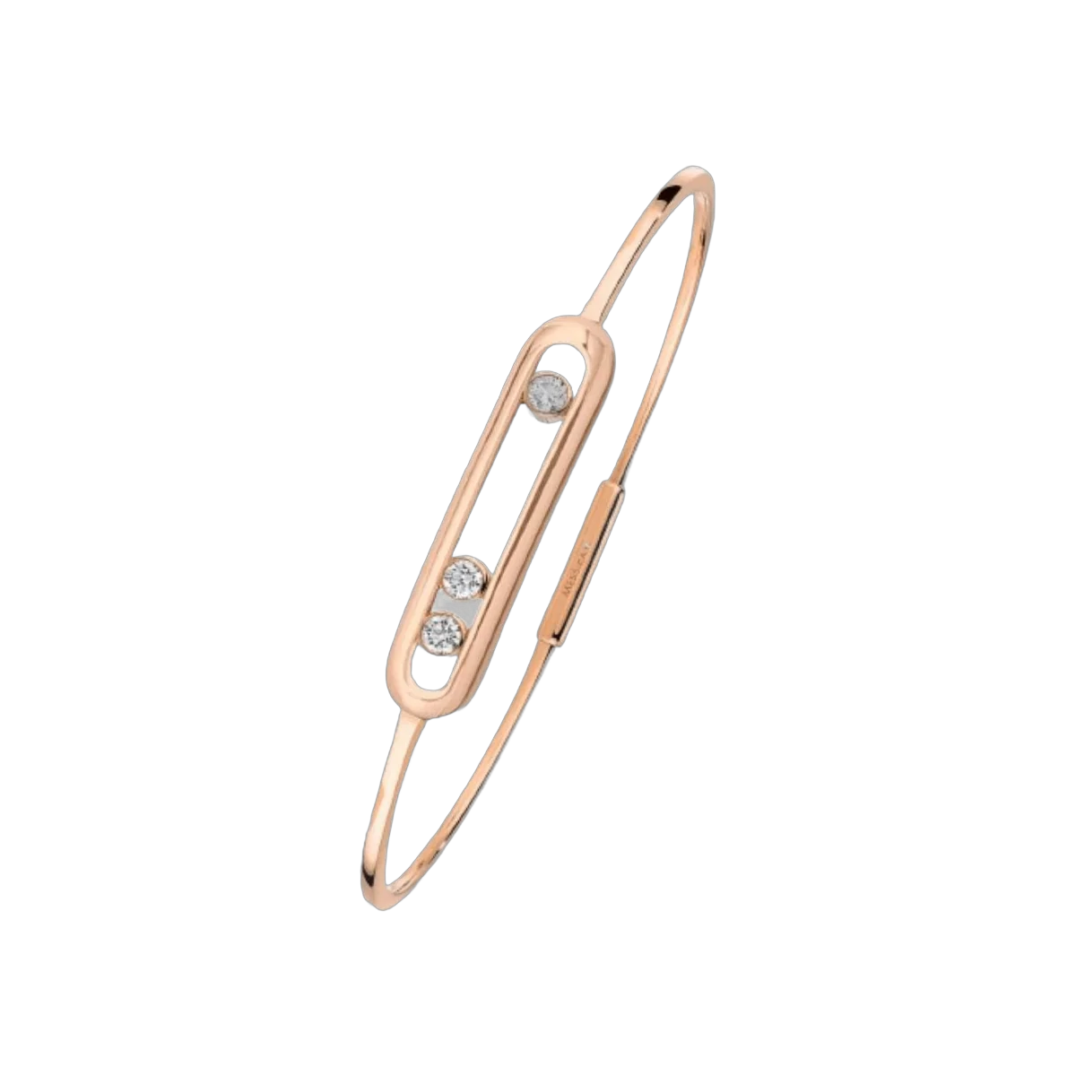 Messika Move Thin 04068-RG Rose Gold Diamond Bracelet