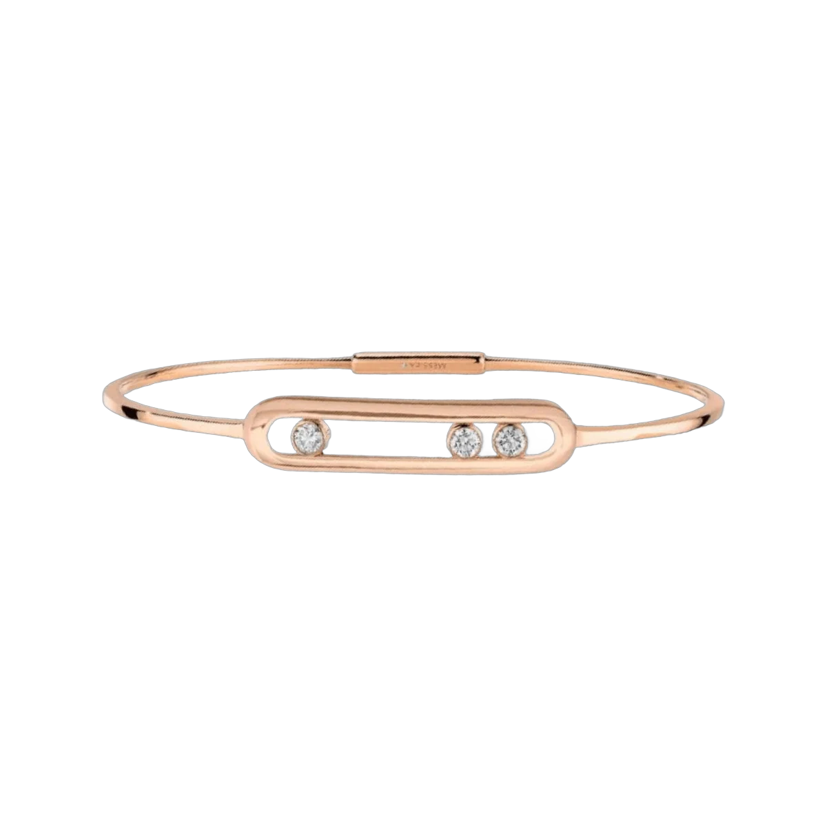 Messika Move Thin 04068-RG Rose Gold Diamond Bracelet – additional product photo 2