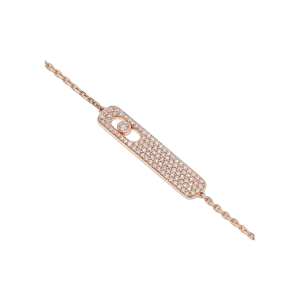 Messika My First Diamond Pavé 07535-RG Rose Gold Diamond Bracelet – additional product photo 2