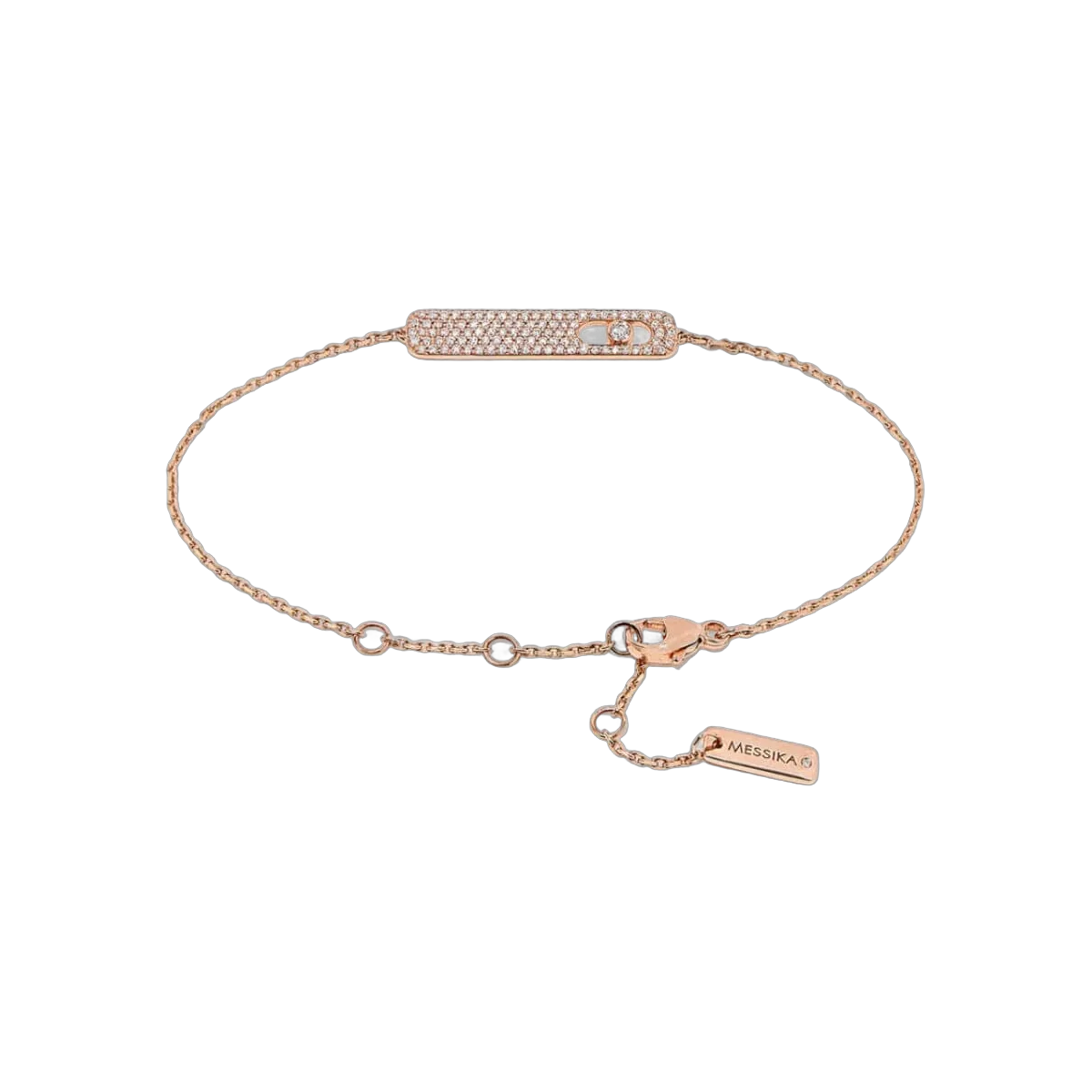 Messika My First Diamond Pavé 07535-RG Rose Gold Diamond Bracelet – additional product photo 3