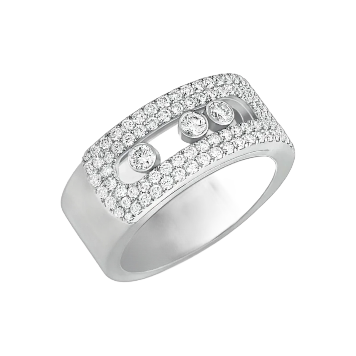 Messika Paris Move Noa Pave 10102-WG-53 18Ct White Gold Diamond Ring