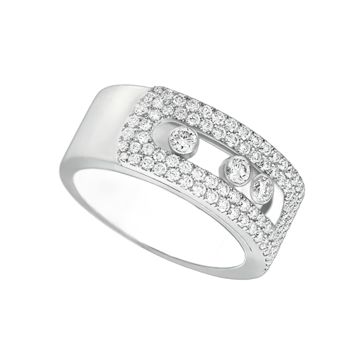 Messika Paris Move Noa Pave 10102-WG-53 18Ct White Gold Diamond Ring – additional product photo 2