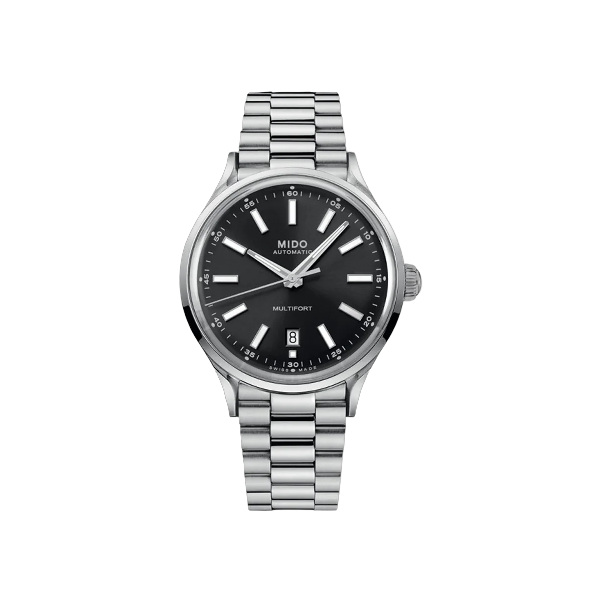 Mido Multifort Patrimony Powerwind M040.407.11.061.00 Stainless Steel 40mm Black Dial Men's Watch