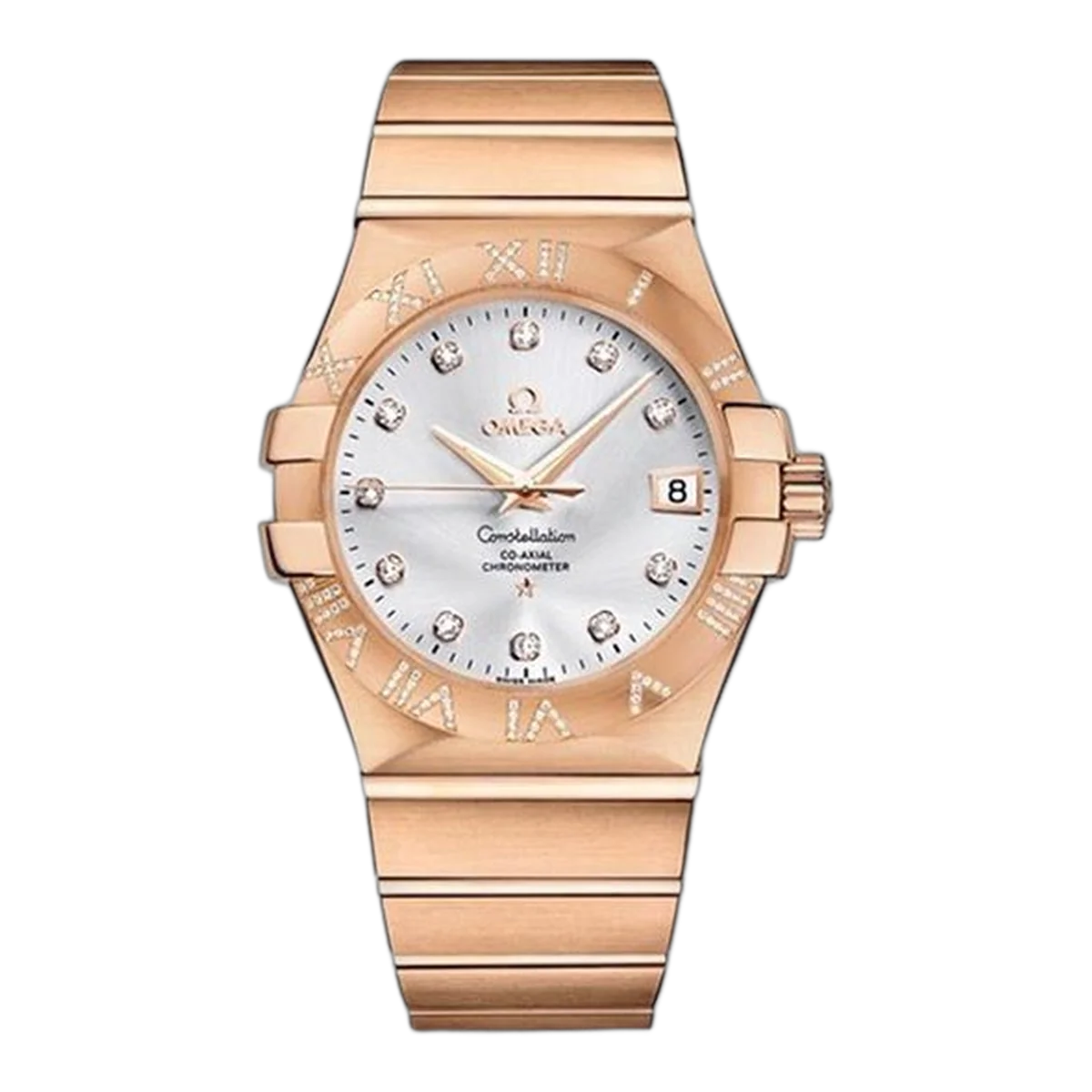 Omega Constellation 123.55.35.20.52.003 Co-Axial 35Mm 18Kt Rose Gold Ladies Watch