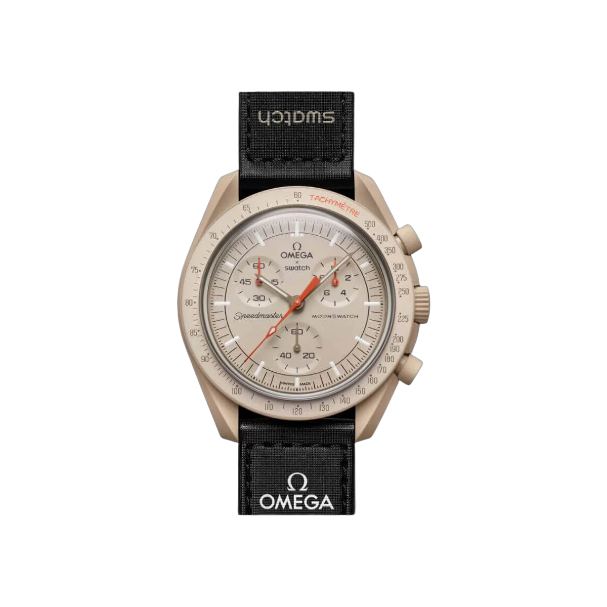 Omega X Swatch Mission To Jupiter So33C100 Moonswatch Khaki Brown Bioceramic