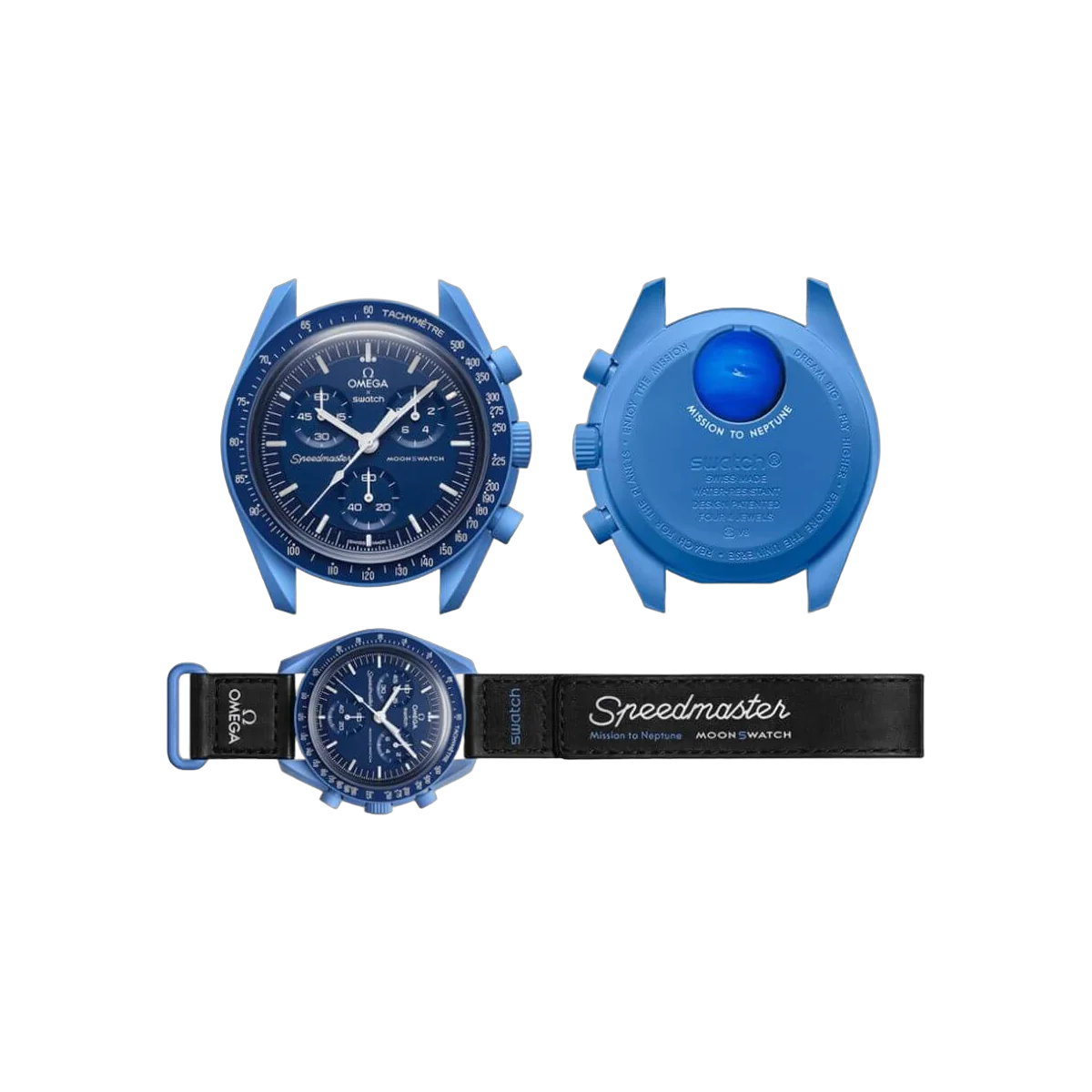 Omega X Swatch Mission To Neptune So33N100 Moonswatch Blue Bioceramic – additional product photo 5