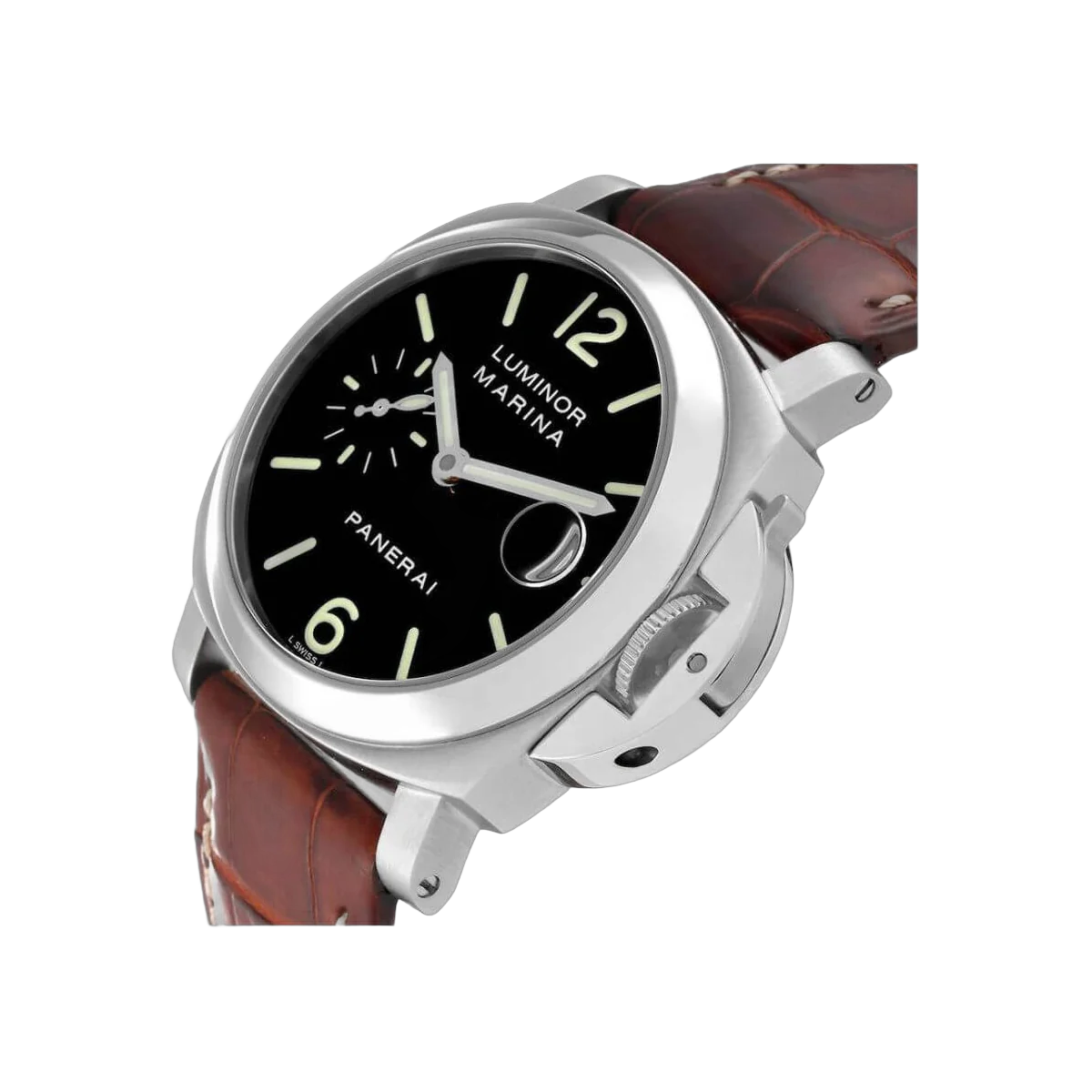 Panerai Contemporary Luminor PAM00048 Stainless Steel 40Mm Black Dial – additional product photo 3