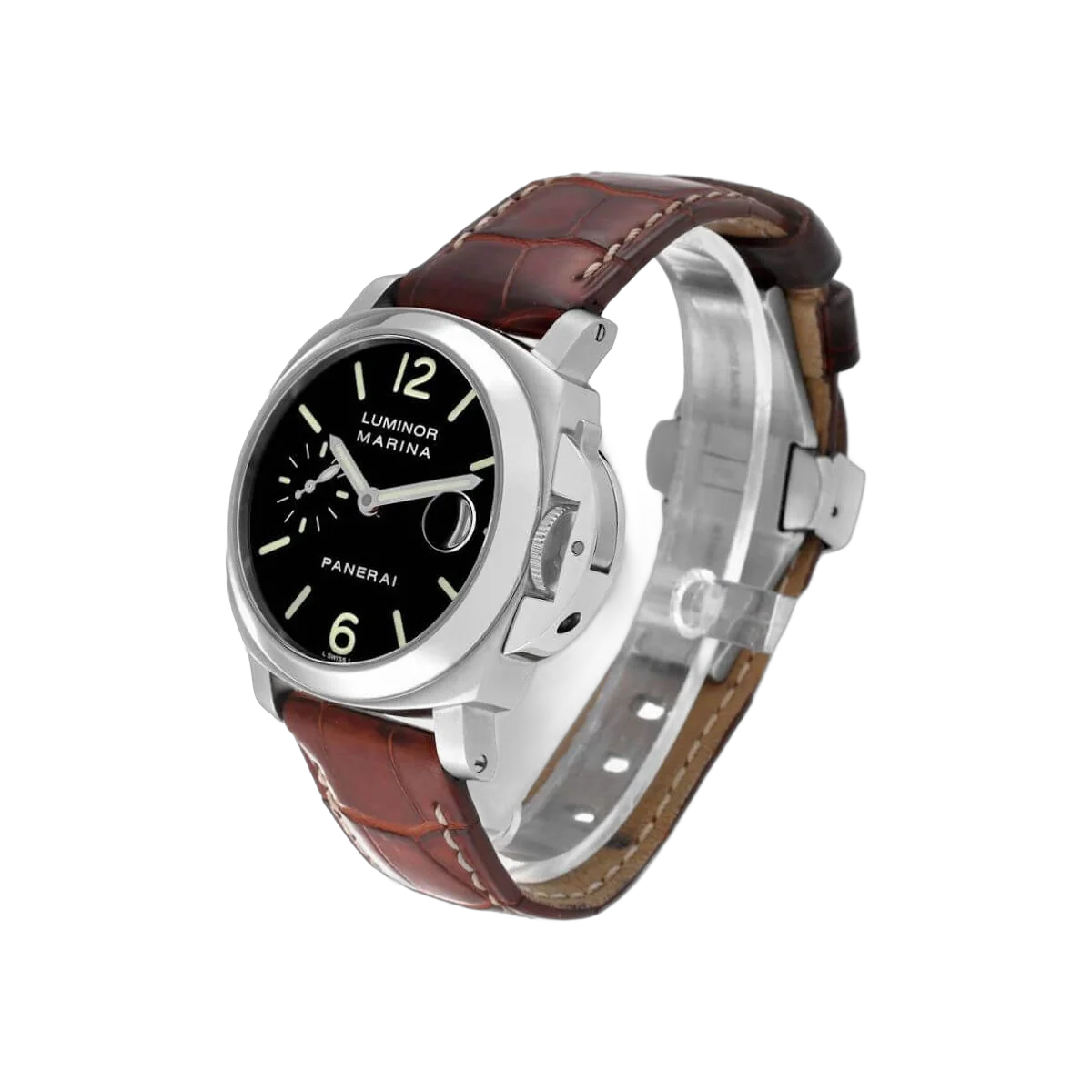 Panerai Contemporary Luminor PAM00048 Stainless Steel 40Mm Black Dial – additional product photo 5