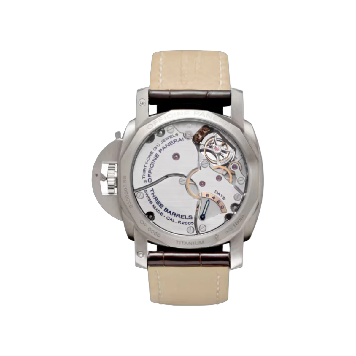 Panerai Luminor 1950 Tourbillon Gmt PAM00306 Dark Brown 47mm Men's Watch – additional product photo 2
