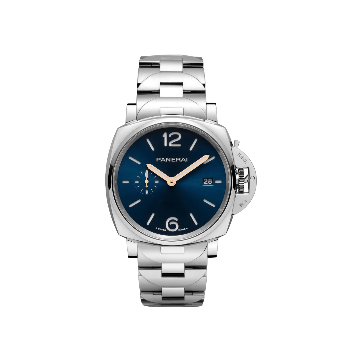 Panerai Luminor Due PAM01124 Stainless Steel Automatic Blue Dial 42mm Men's Watch