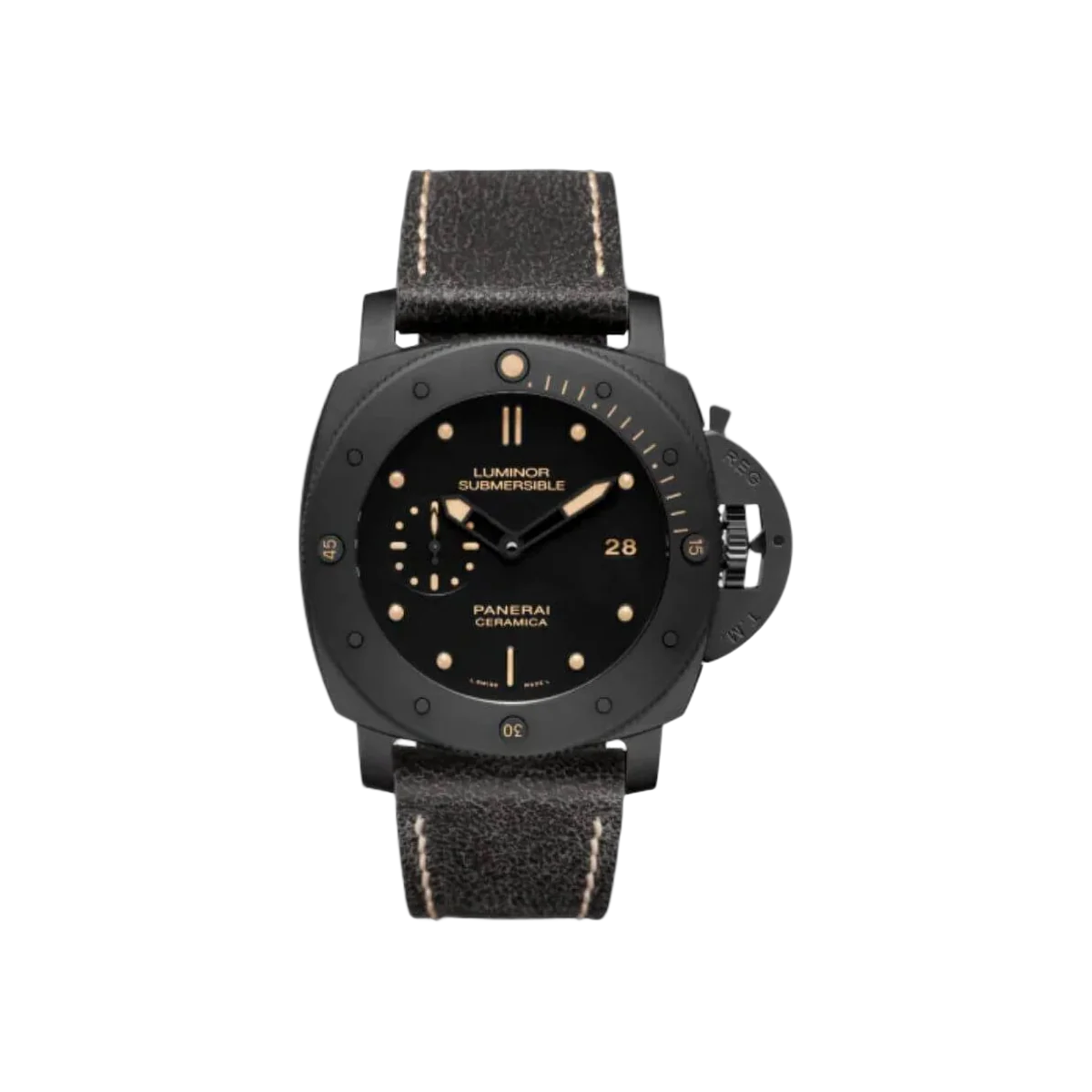 Panerai Luminor Submersible 1950 3 Days 47Mm Black Ceramic Men's Watch
