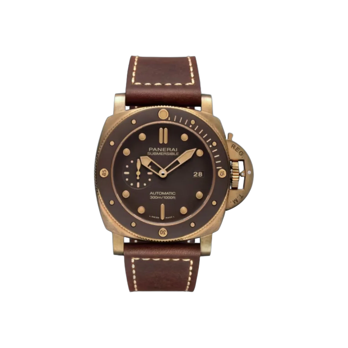 Panerai Luminor Submersible PAM00968 Bronzo Brown Dial 47mm Men's Watch