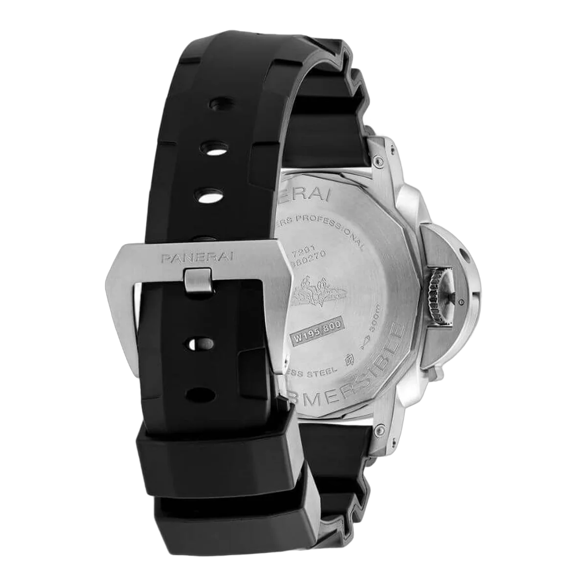 Panerai Luminor Submersible Pam00973 Black Dial 42Mm Stainless Steel Black Rubber Straps Men's Watch – additional product photo 2