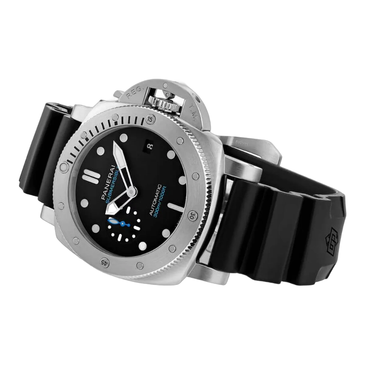 Panerai Luminor Submersible Pam00973 Black Dial 42Mm Stainless Steel Black Rubber Straps Men's Watch – additional product photo 5