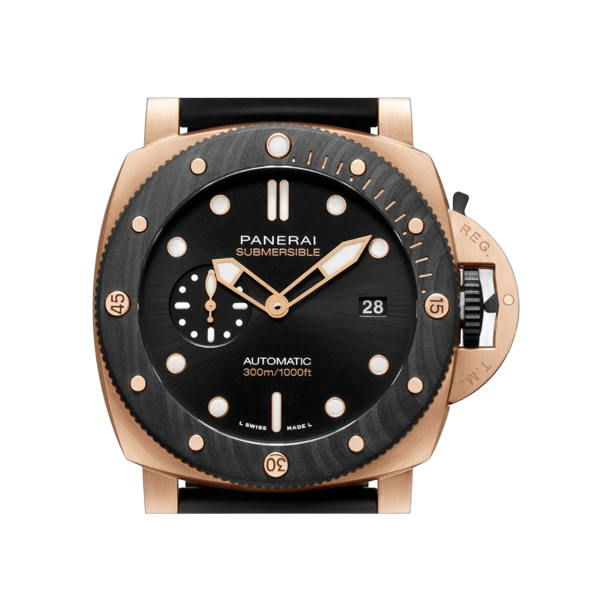 Panerai Submersible PAM01070 Goldtech Orocarbo Black Dial – additional product photo 4