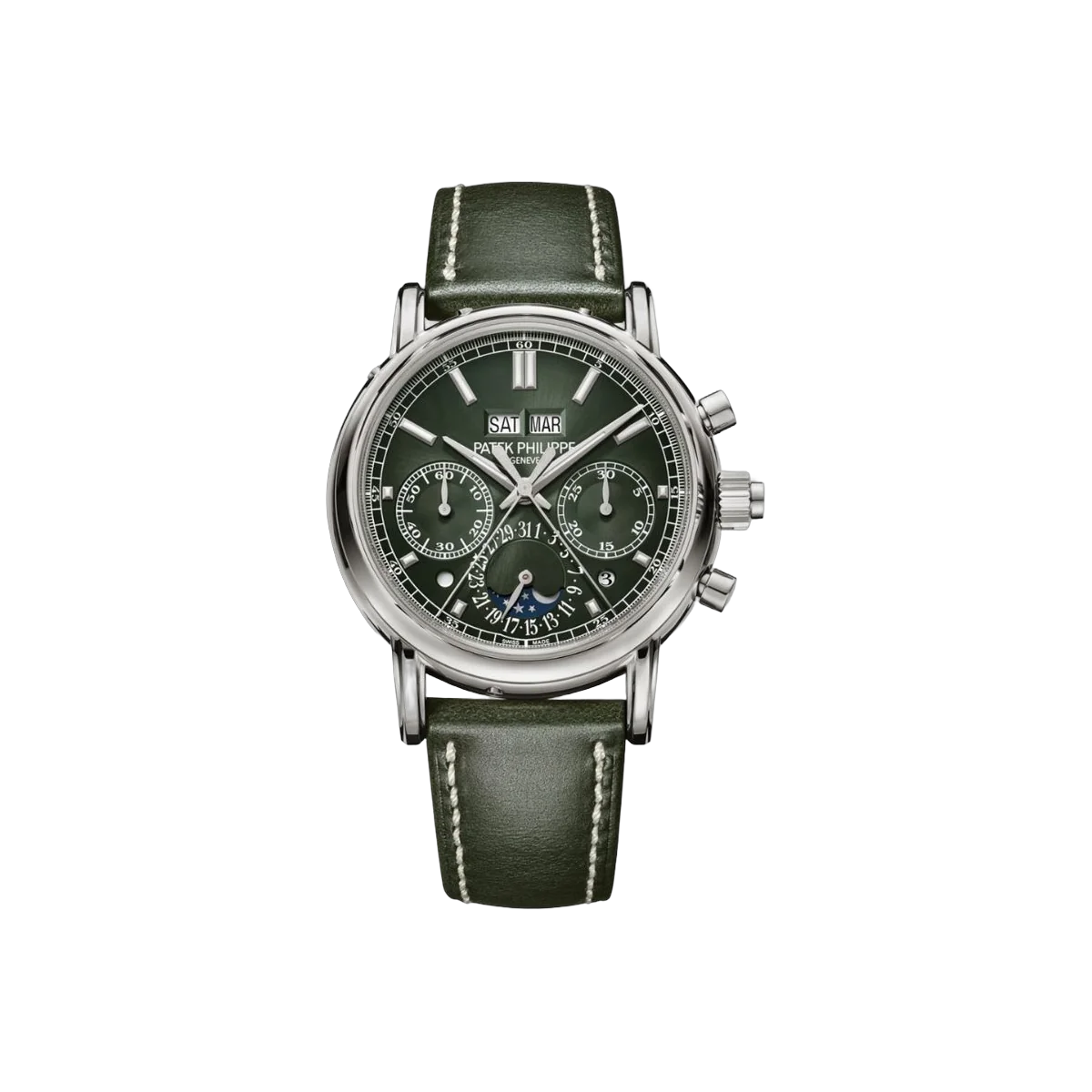 Patek Philippe 5204G-001 Grand Complications White Gold Olive Green Dial