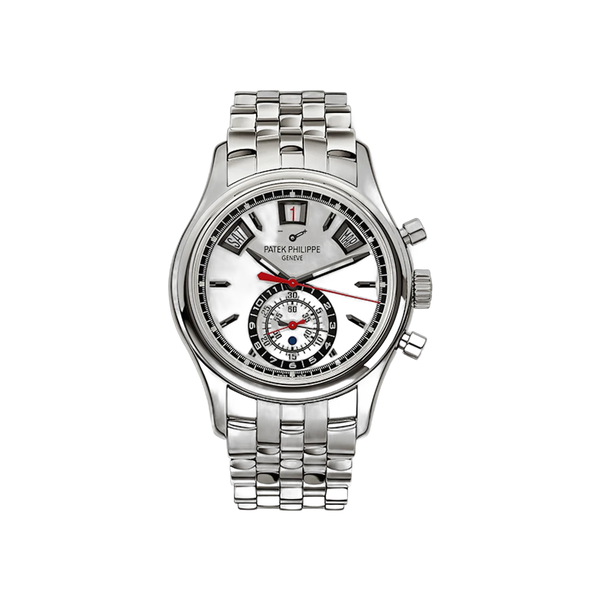 Patek Philippe Annual Calendar 5960/1A-001 Stainless Steel 40.5mm Silver Opaline Dial Men's Watch