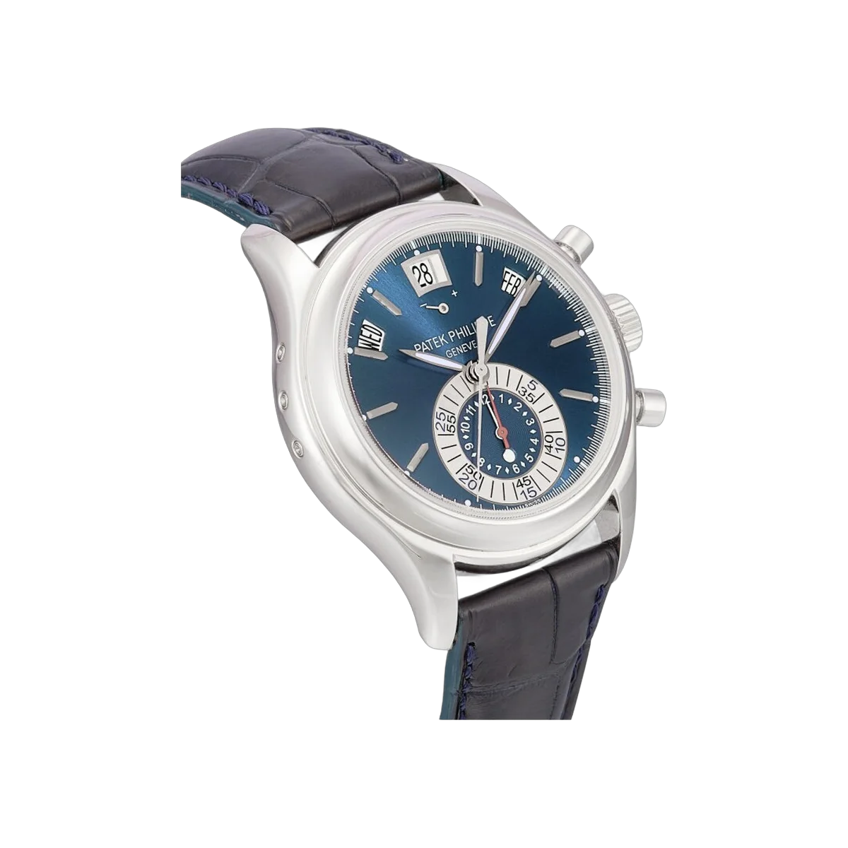 Patek Philippe Annual Calendar 5960G-010 Chronograph Moscow White Gold 40.5mm Blue Dial Men's Watch – additional product photo 2