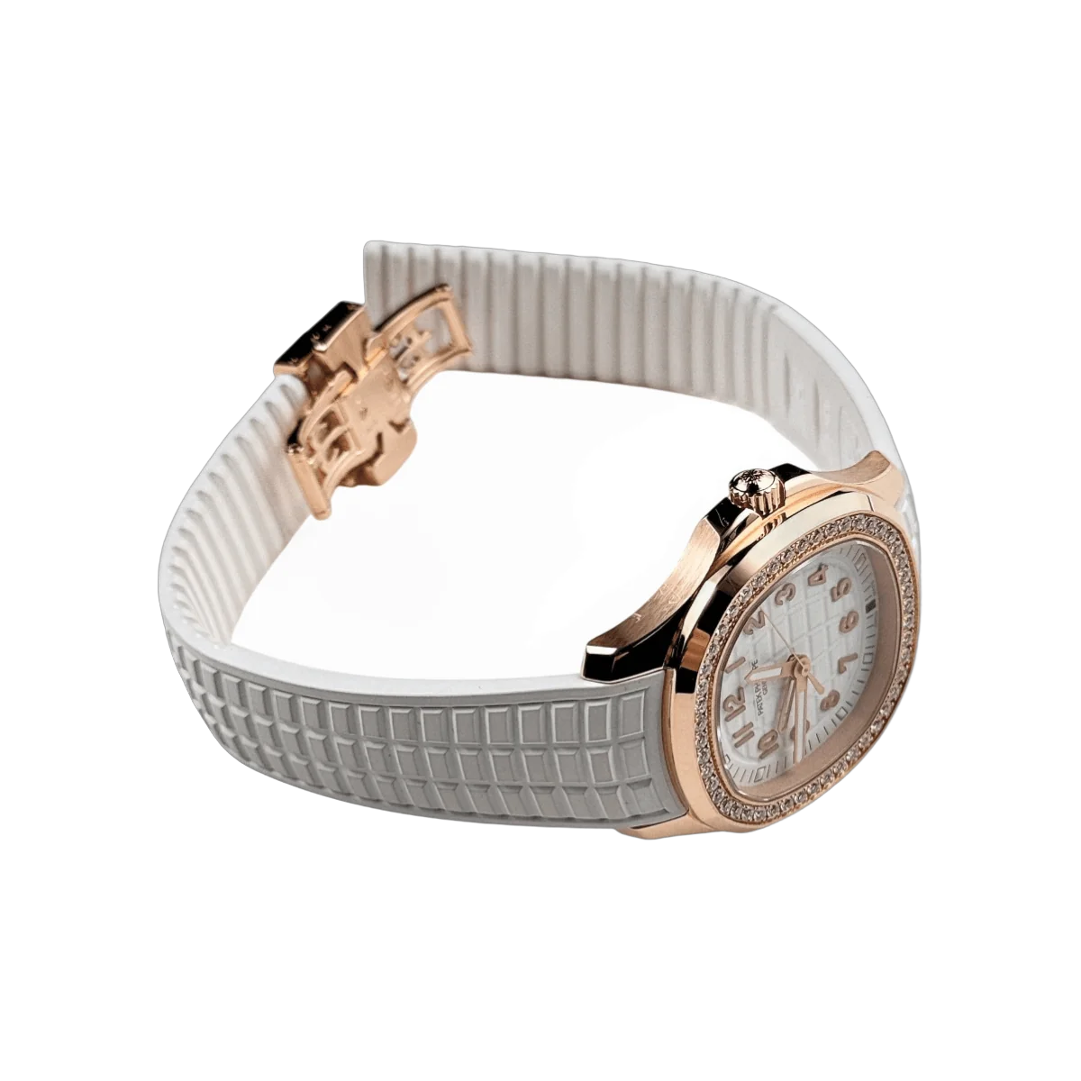 Patek Philippe Aquanaut 5269/200R-001 Diamond-Set Bezel 18K Rose Gold White Dial – additional product photo 2