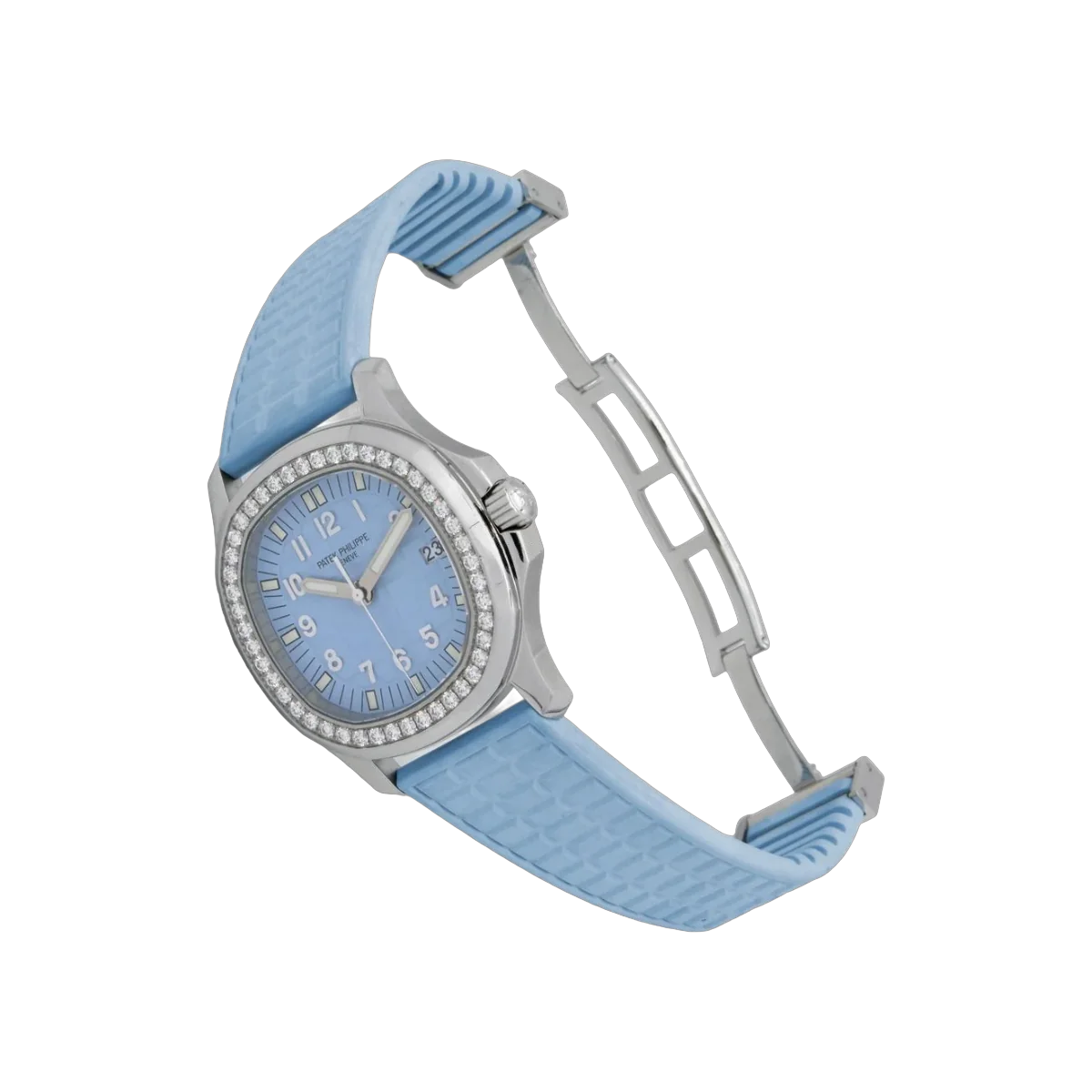 Patek Philippe Aquanaut Luce 5067A-017 Stainless Steel 36mm Diamond Bezel Blue Ice Dial – additional product photo 2