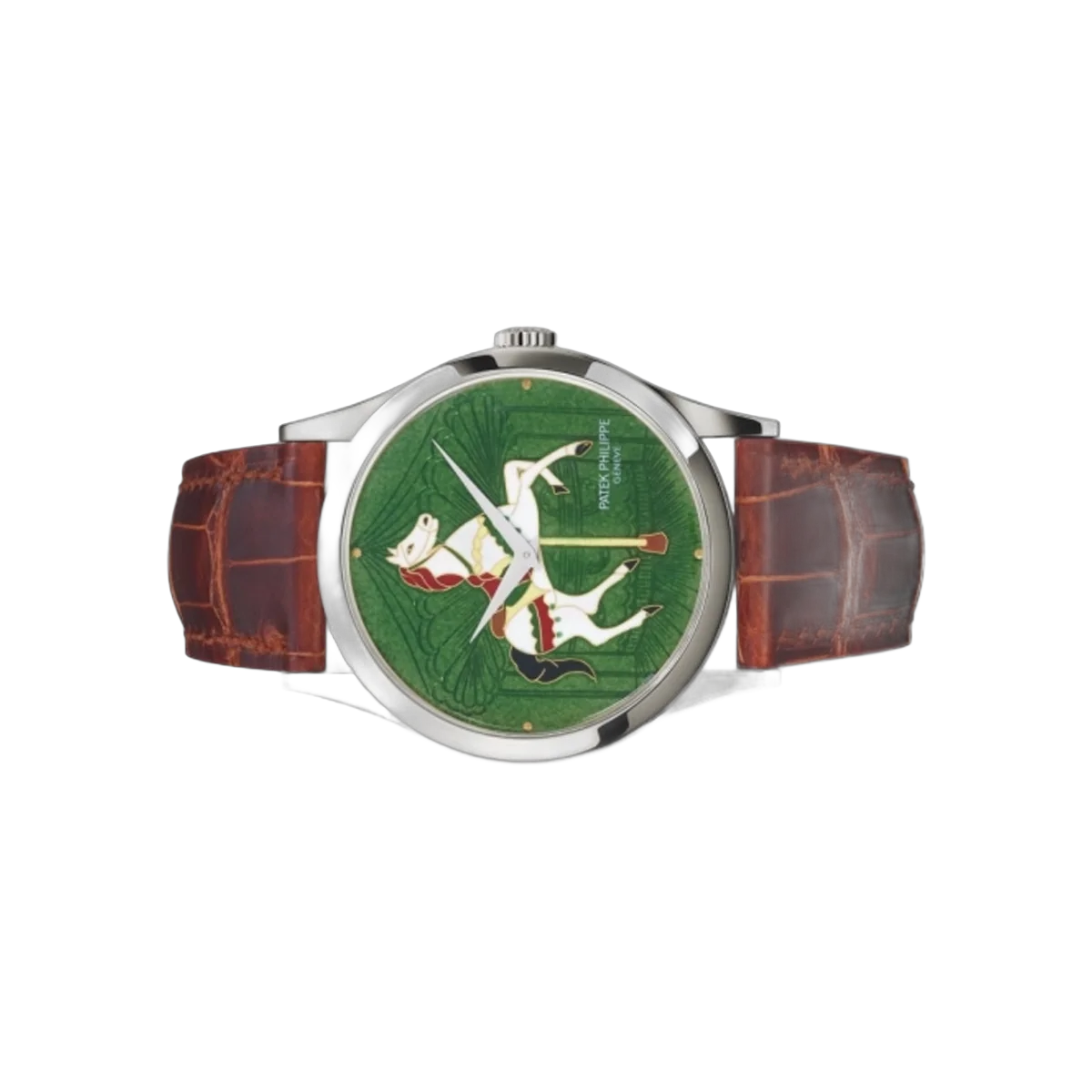 Patek Philippe Calatrava 5077P-061 Platinum Limited Edition 37mm Carousel Green Men's Watch – additional product photo 2