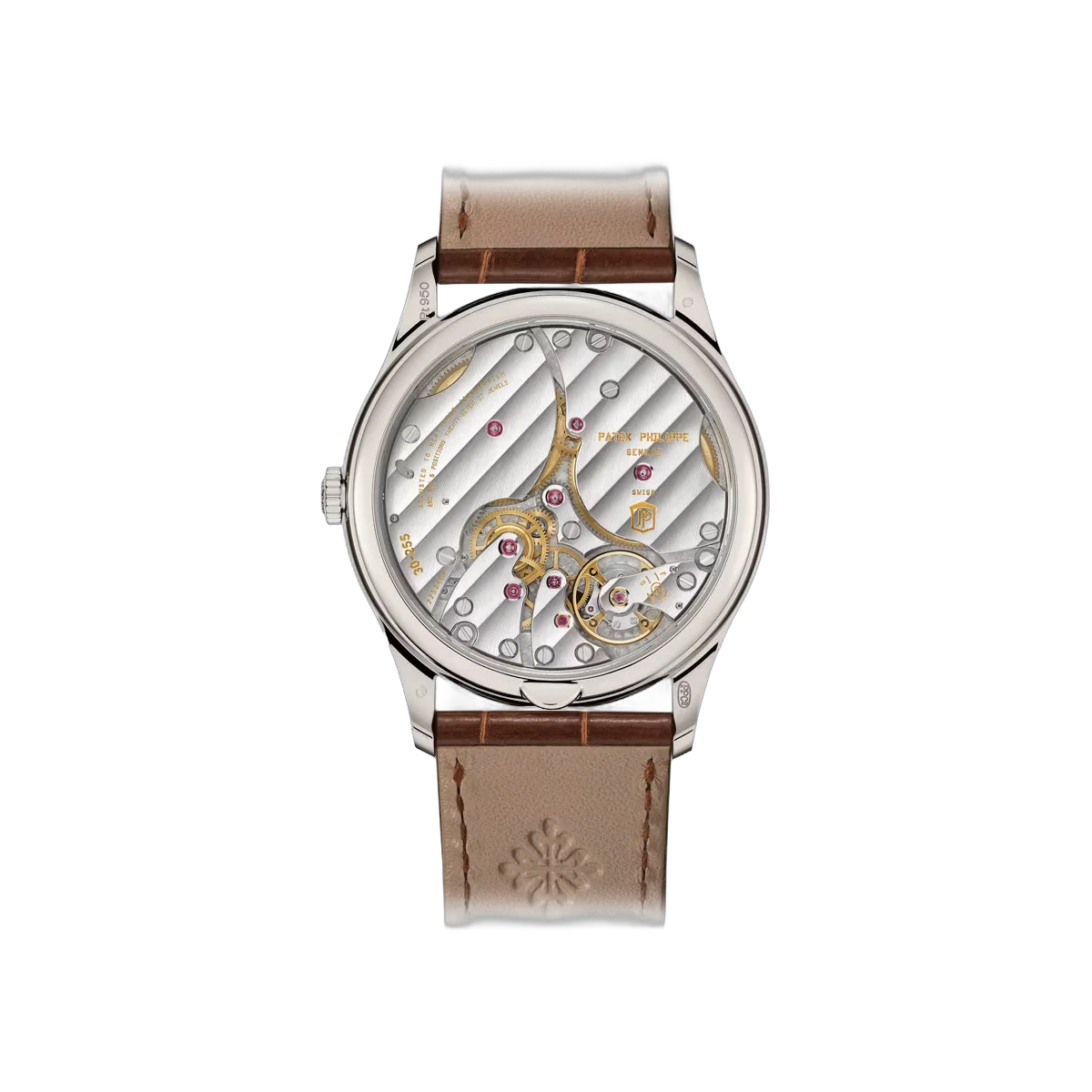 Patek Philippe Calatrava 6196P-001 Manual Winding Platinum Rose-Gilt Opaline Dial 38mm Unisex Watch – additional product photo 2