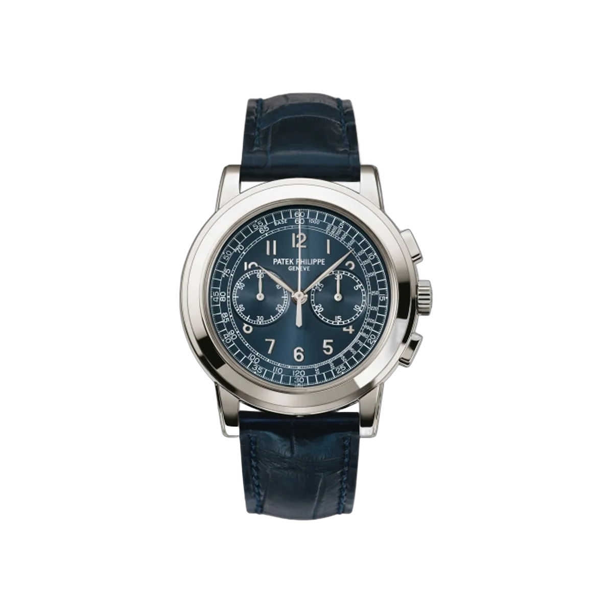 Patek Philippe Chronograph 5070P-001 Platinum 42mm Blue Dial Men's Watch