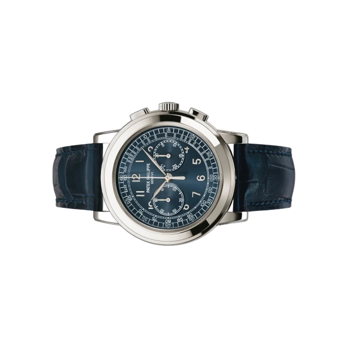 Patek Philippe Chronograph 5070P-001 Platinum 42mm Blue Dial Men's Watch – additional product photo 2