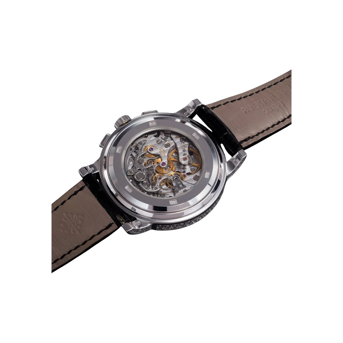 Patek Philippe Chronograph 5071G-001 White Gold Baguette Diamond Bezel 42mm Black Dial Men's Watch โ additional product photo 4