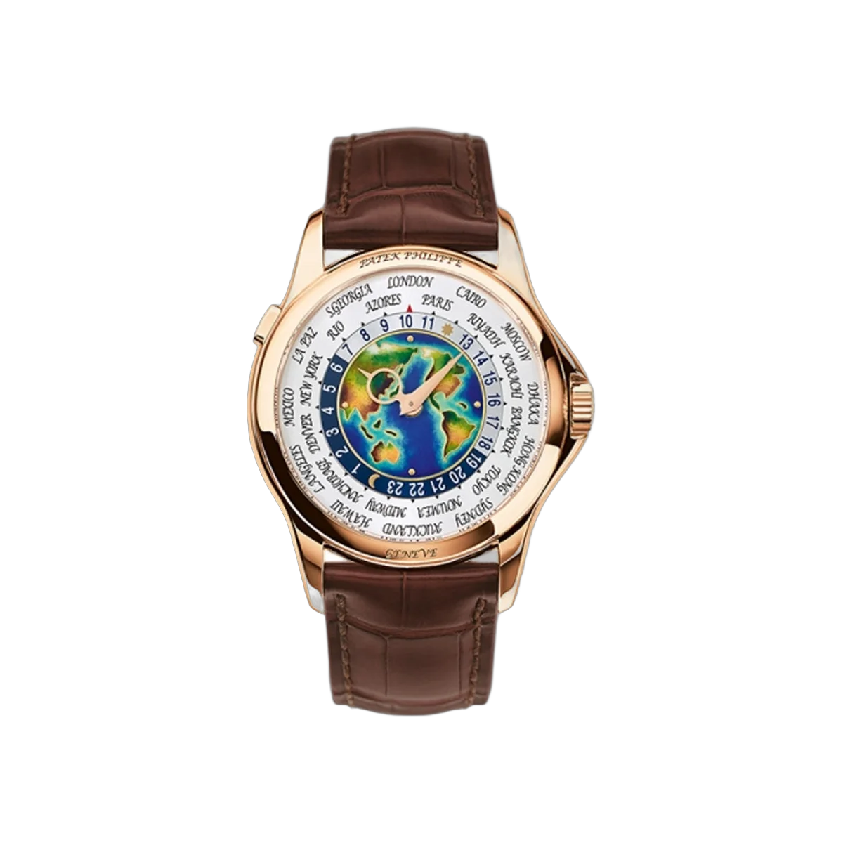 Patek Philippe Complications World Time 5131R-001 Rose Gold White Dial 39.5mm Men's Watch