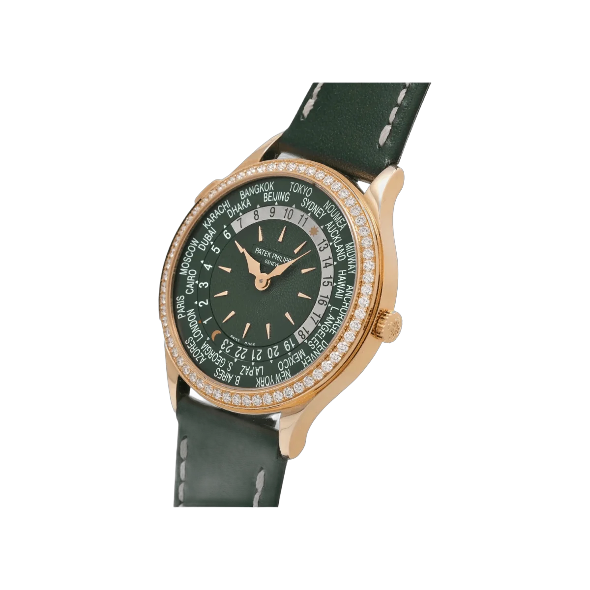 Patek Philippe Complications World Time 7130R-014 18Kt Rose Gold Olive Green Dial – additional product photo 8
