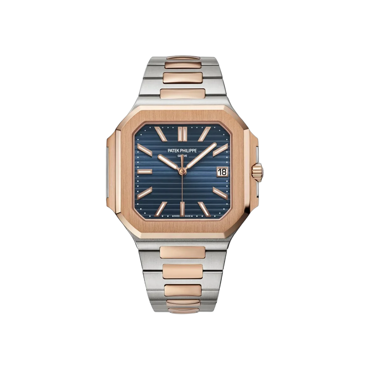 Patek Philippe Cubitus 5821/1AR-001 Stainless Steel/Rose Gold Blue Dial 45mm Men's Watch