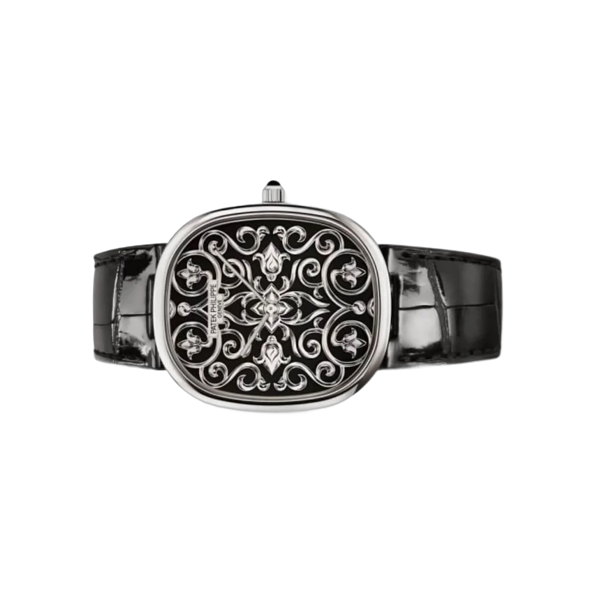 Patek Philippe Golden Ellipse 5738/51G-001 Black Enameled Dial 18K White Gold – additional product photo 5