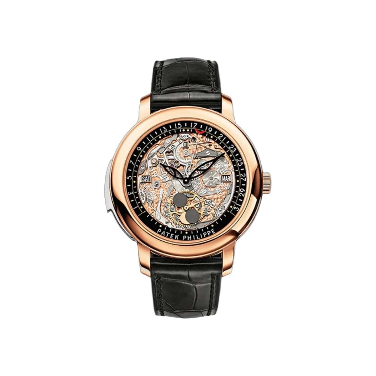 Patek Philippe Grand Complications 5304R-001 Perpetual Calendar Rose Gold 43mm Skeleton Dial Men's Watch