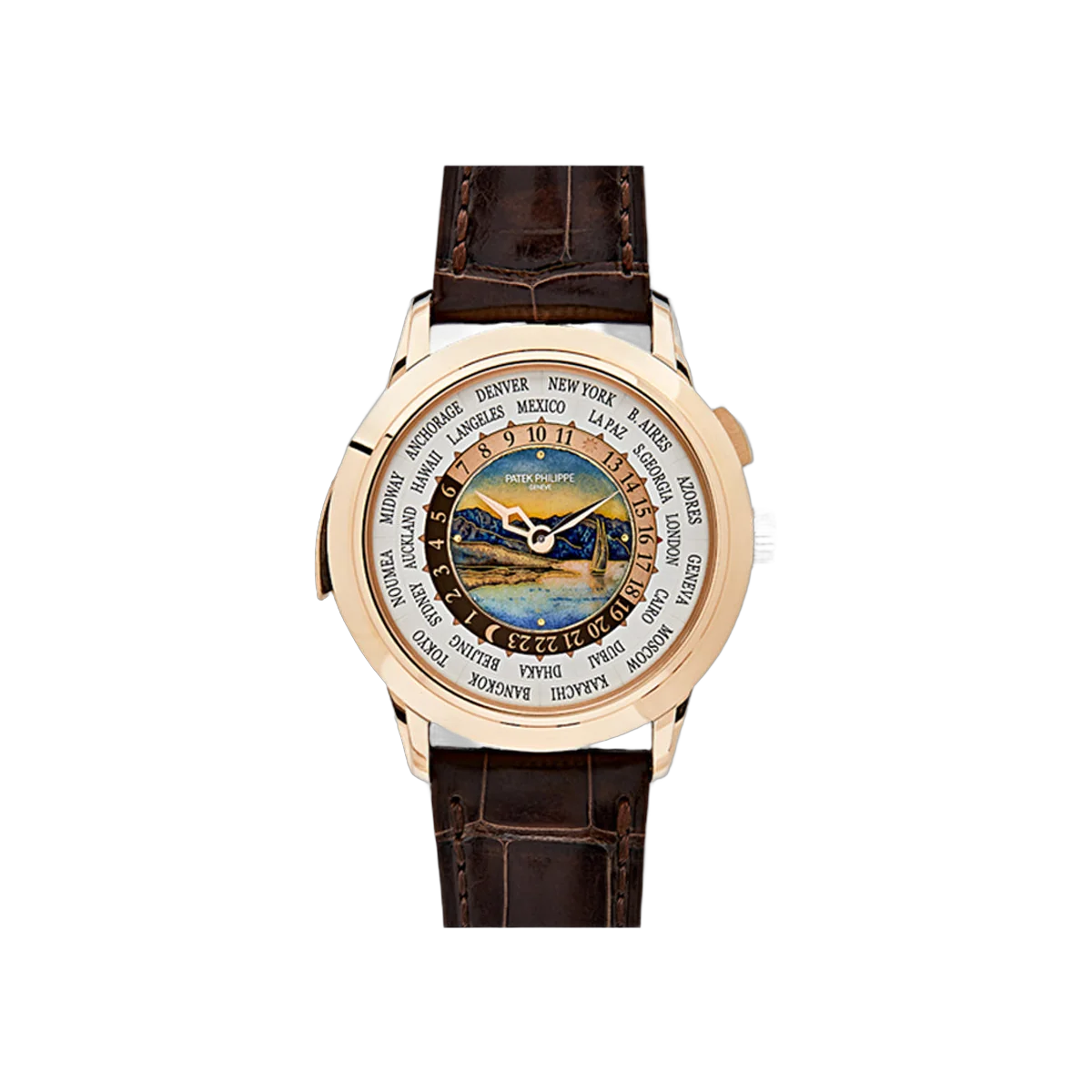 Patek Philippe Grand Complications Minute Repeater World 5531R-012 Rose Gold 40mm Cloisonné Enamel Dial Men's Watch
