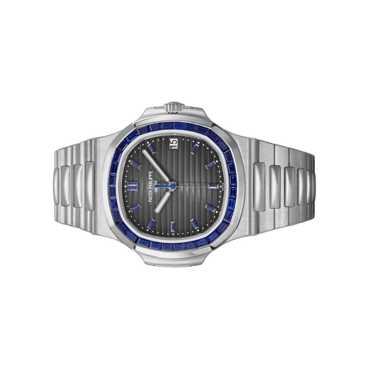 Patek Philippe Nautilus 5711/111P-001 Blue Sapphire Baguette Platinum – additional product photo 2