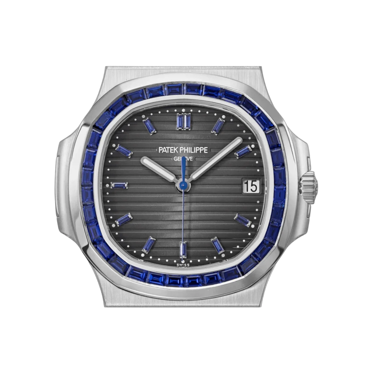 Patek Philippe Nautilus 5711/111P-001 Blue Sapphire Baguette Platinum – additional product photo 5