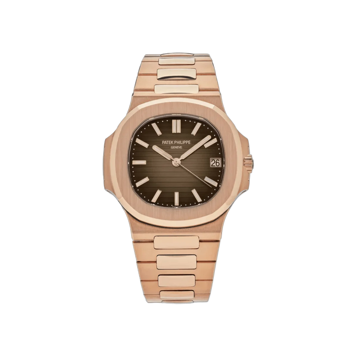Patek Philippe Nautilus 5711/1R-001 Rose Gold 40mm Brown Dial Mens Watch