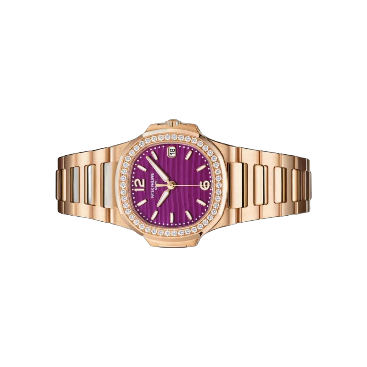 Patek Philippe Nautilus 7010/1R-013 Rose Gold And Diamond Purple Dial – additional product photo 8