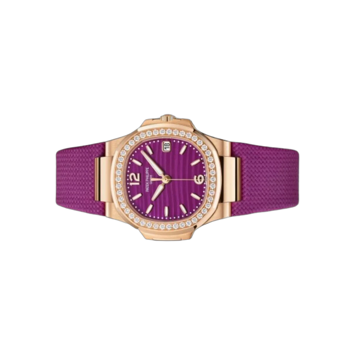 Patek Philippe Nautilus 7010R-013 Quartz Diamond Lacquered Purple Dial – additional product photo 5
