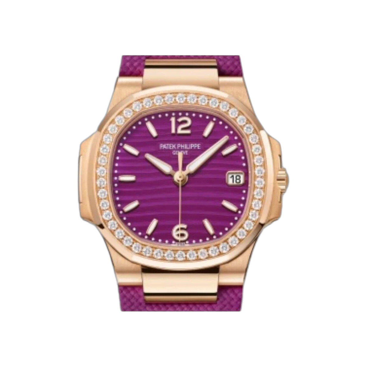 Patek Philippe Nautilus 7010R-013 Quartz Diamond Lacquered Purple Dial – additional product photo 6
