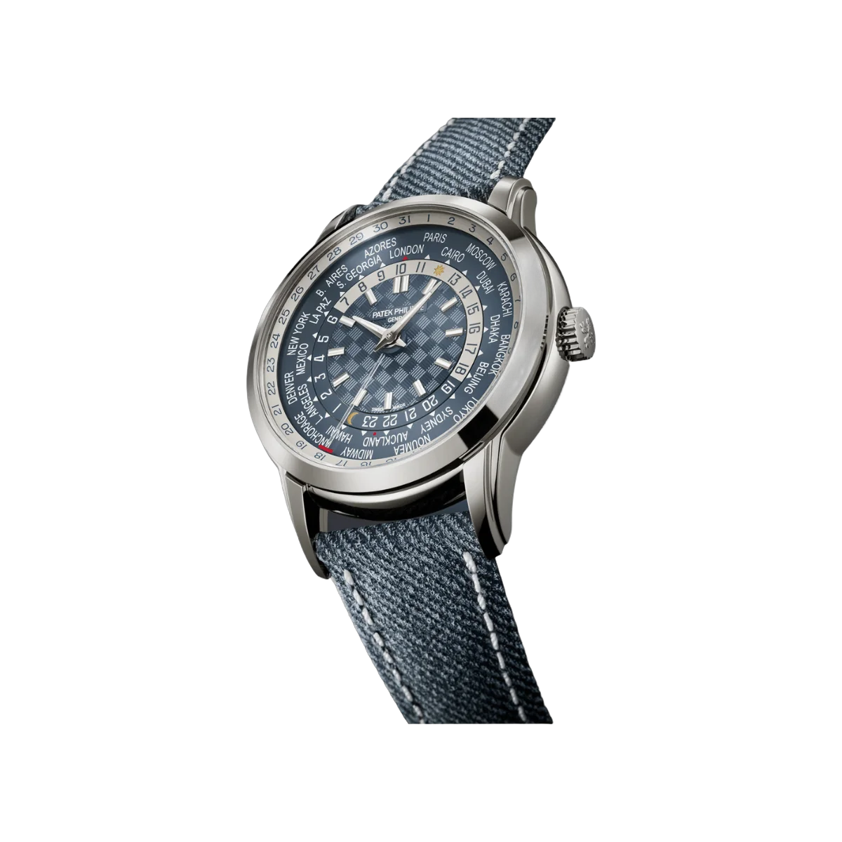 Patek Philippe World Time With Date 5330G-001 Opaline Blue-Gray Dial – additional product photo 2