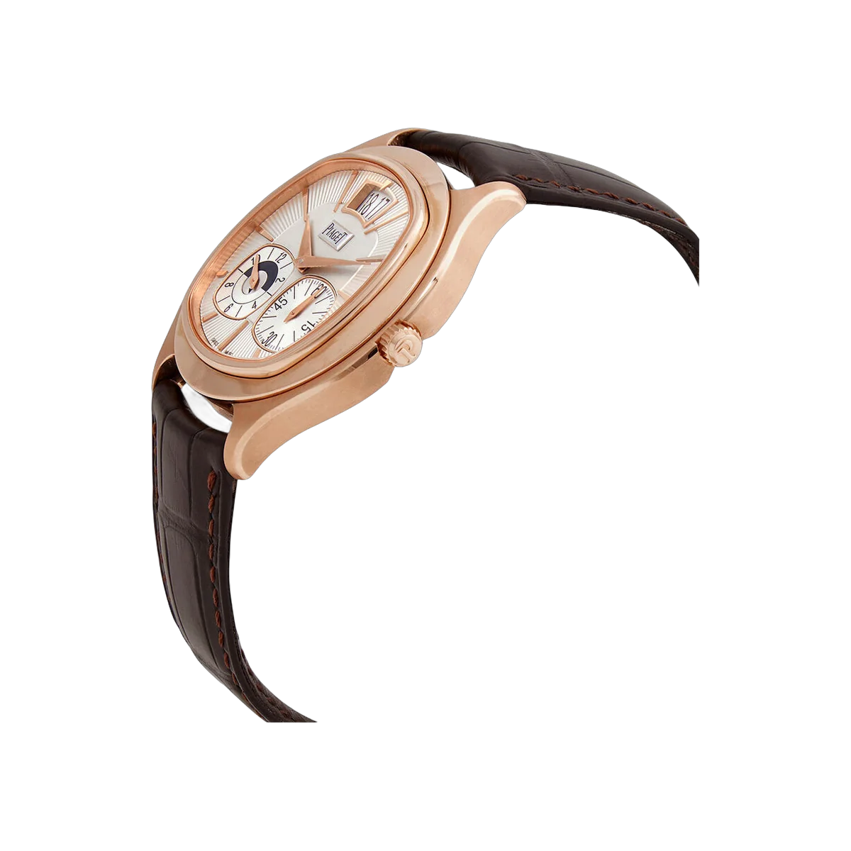 Piaget Emperador G0A32017 Dual Time-zone Rose Gold 42mm Silver Dial Men's Watch – additional product photo 2