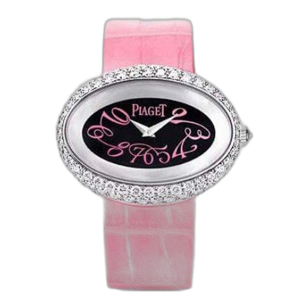 Piaget Limelight 18Kt White Gold Pink Strap Ladies Watch