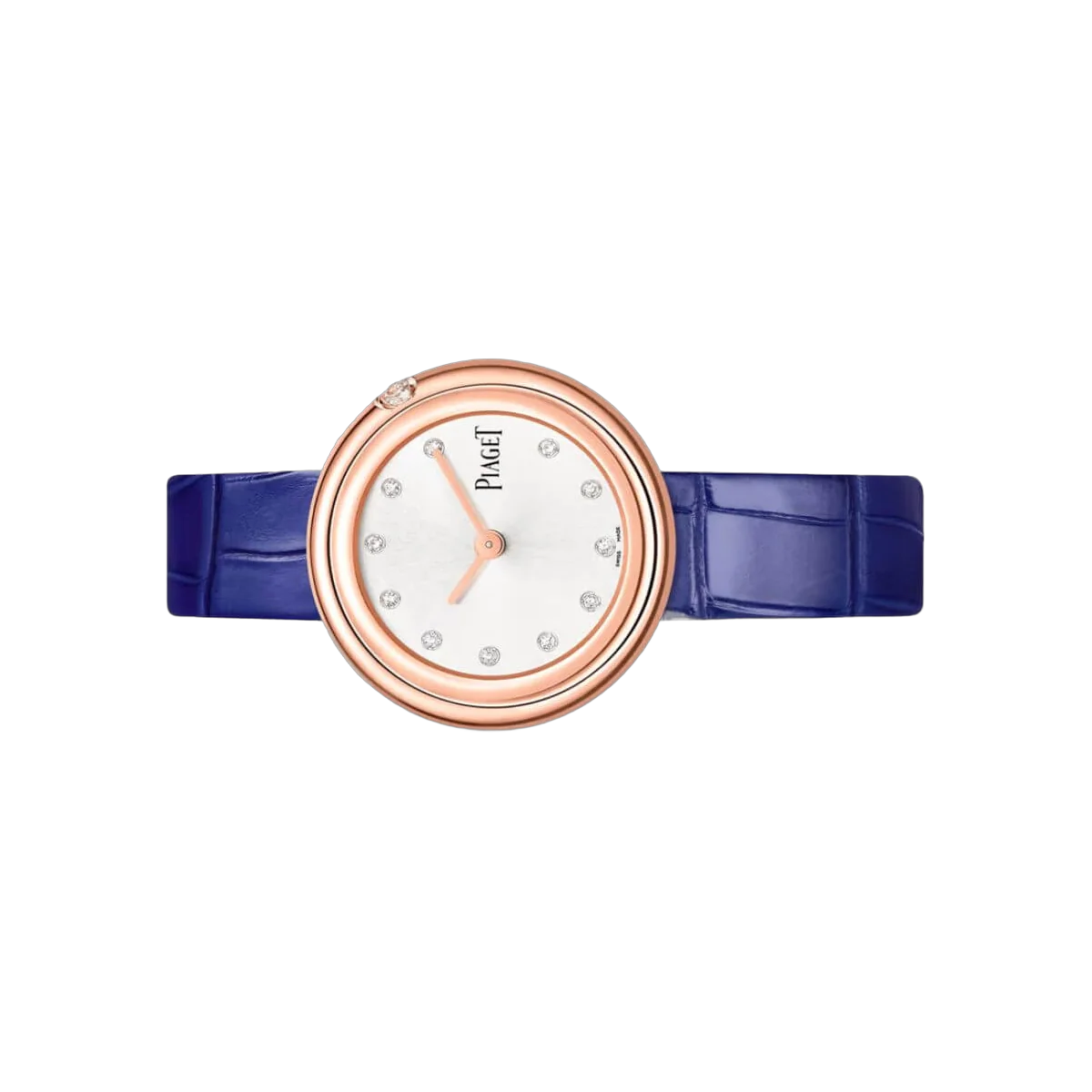Piaget Possession G0A43091 Silver Diamond Dial Blue Leather Strap – additional product photo 3