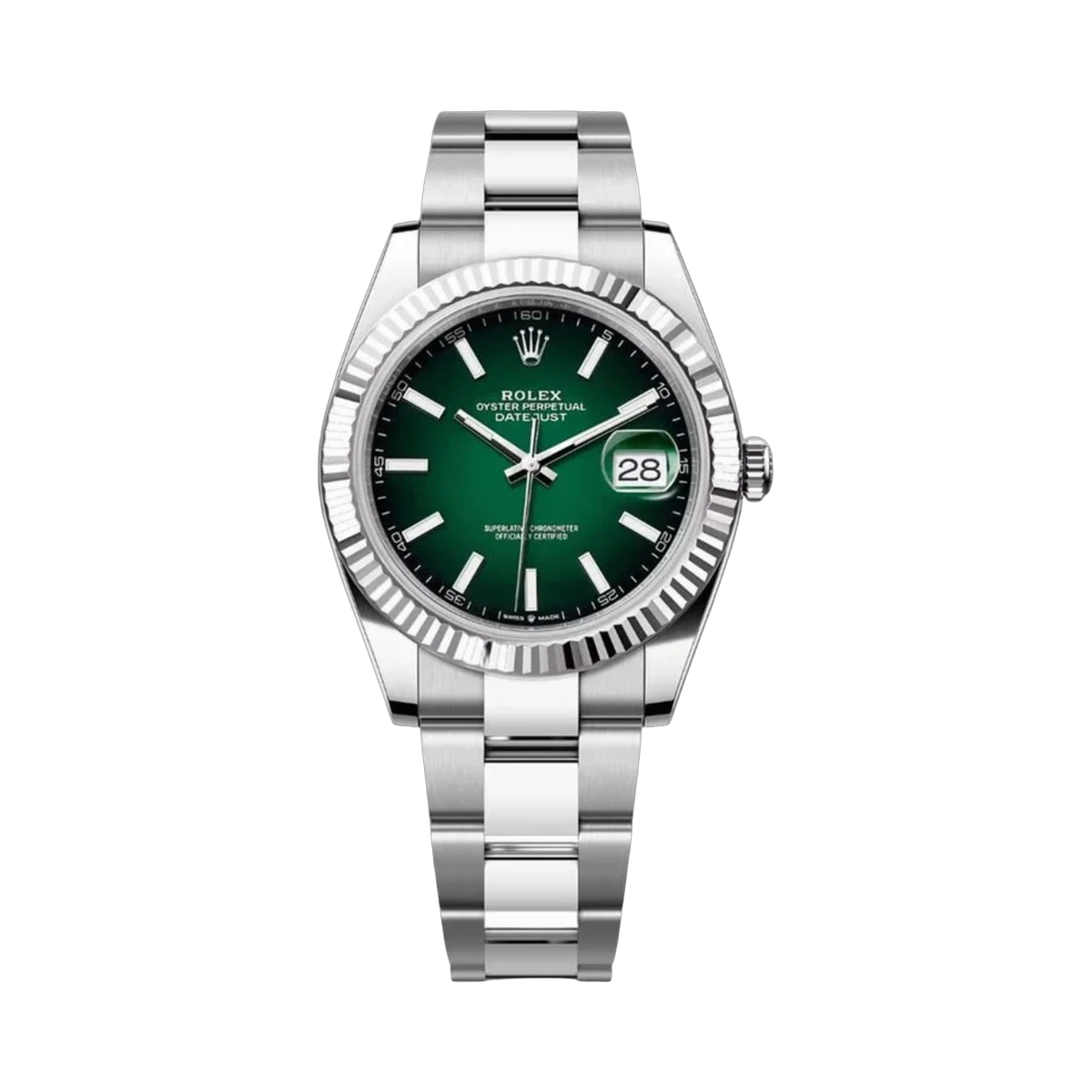 Rolex Datejust 126234 GOIO Green Gradient Enamel Anniversary Ombre 36mm Women's Watch