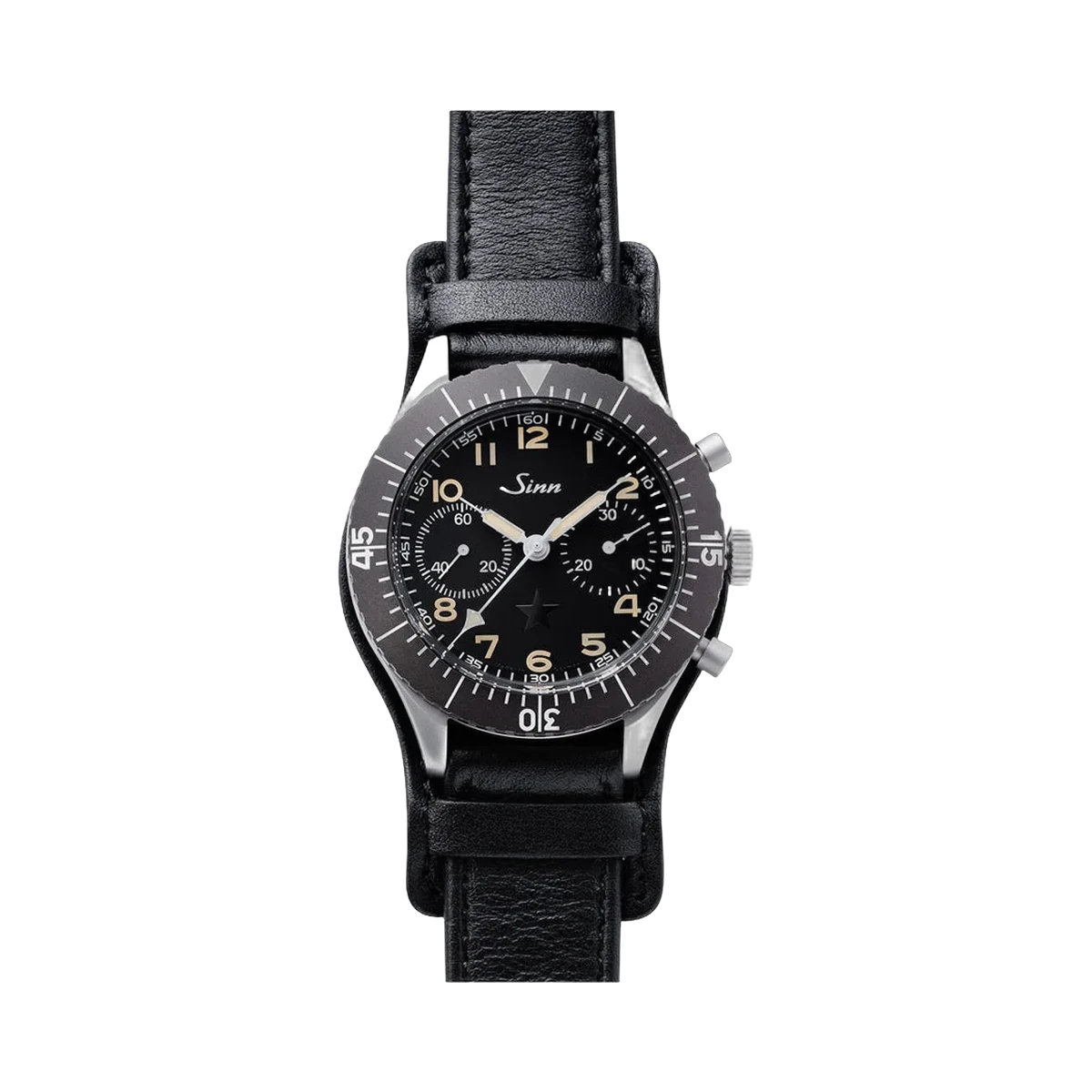Sinn The Rake & Revolution Bundeswehr Dark Star 155.660 Black Dial 43mm Men's Watch