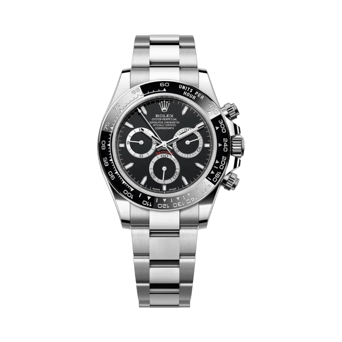 Rolex Cosmograph Daytona 126500LN-0002 Oystersteel Contrasting Counter Rings Black Dial