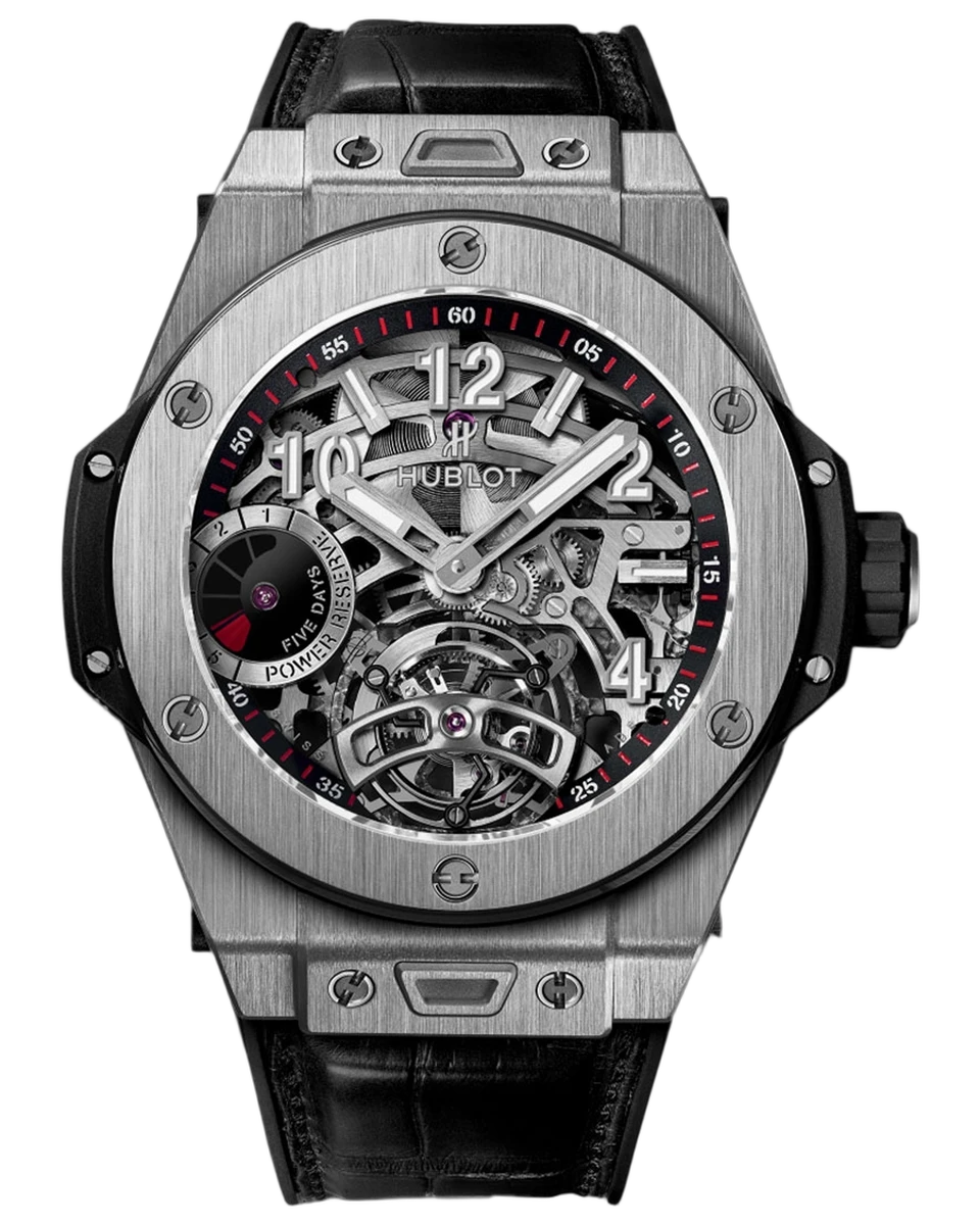 Hublot Big Bang Tourbillon LTD Skeleton Dial 405.NX.0137.LR 45mm Titanium